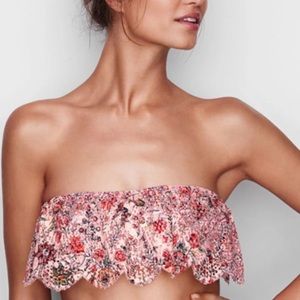 VS floral strapless Bralette